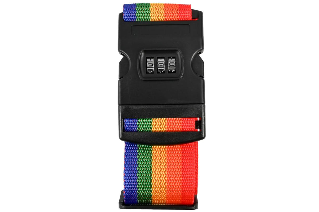 Kofferspanband + cijferslot multicolor