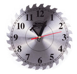 Horloge murale scie circulaire display