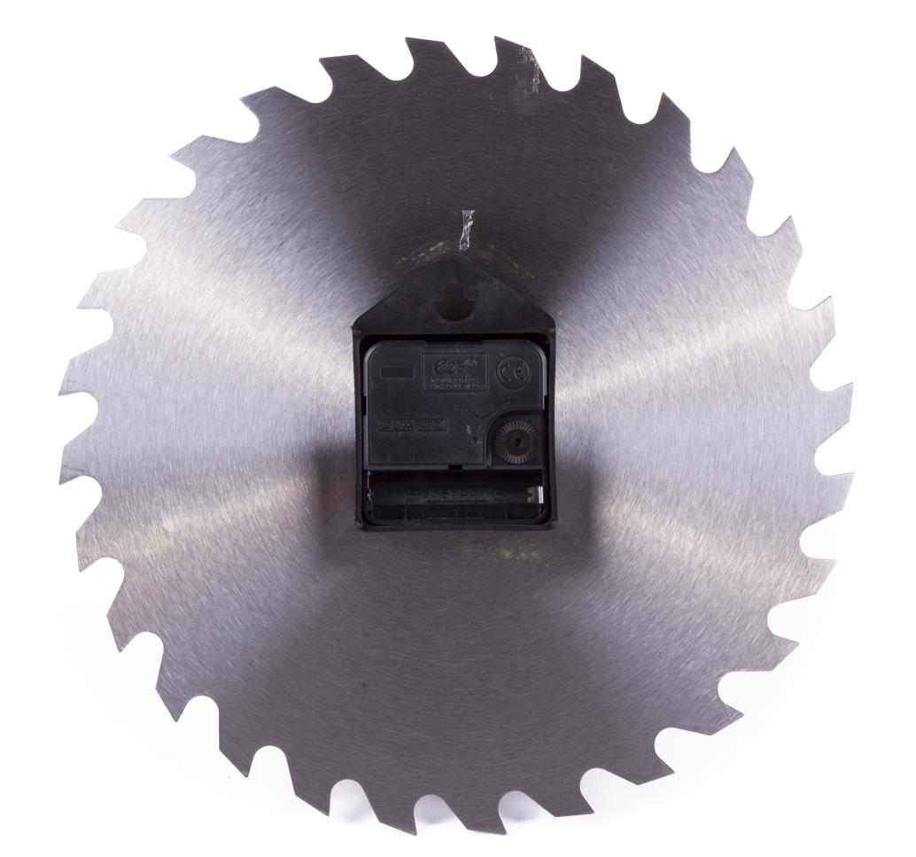Horloge murale scie circulaire display