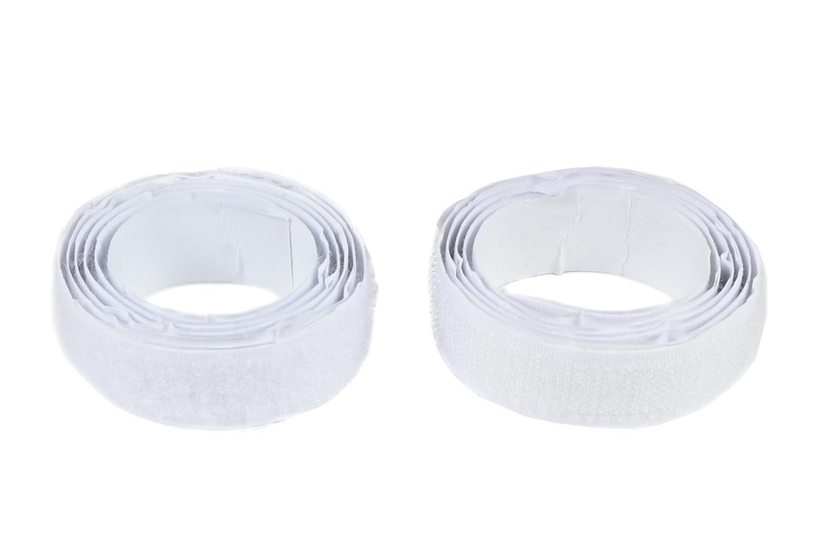 Klittenband zelfklevend wit 1 m