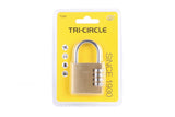Tri-circle padlock combination lock 40 mm bc