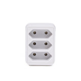 Steckdosenadapter 3-fach weiss
