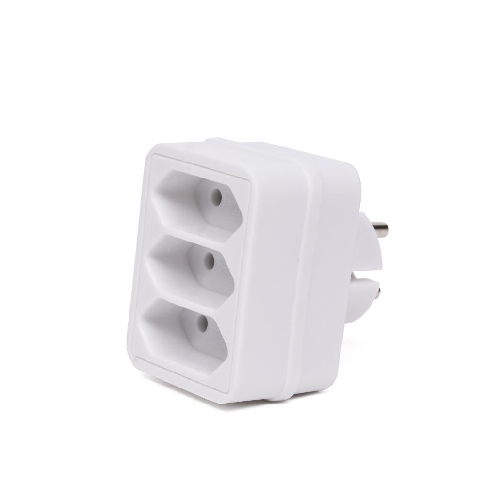 Steckdosenadapter 3-fach weiss