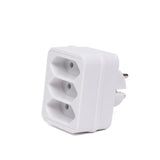 Steckdosenadapter 3-fach weiss