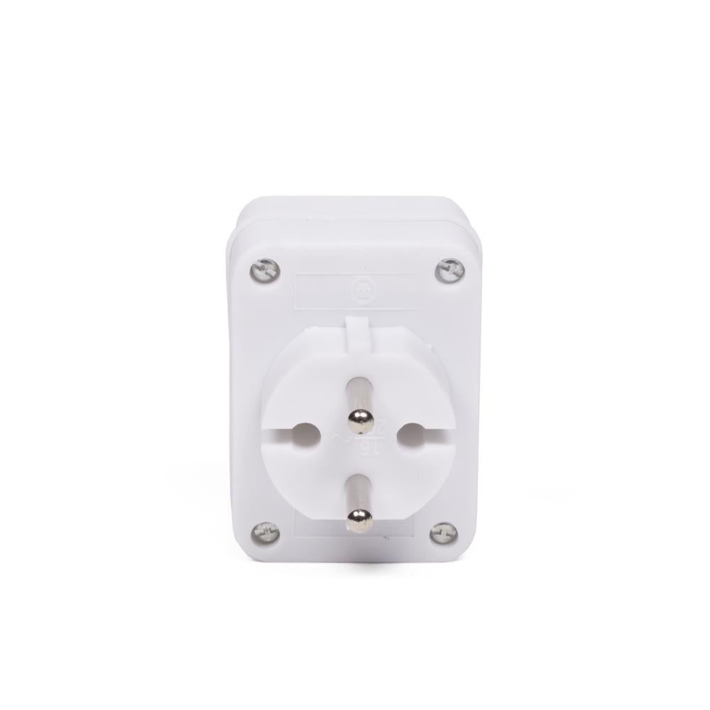 Steckdosenadapter 3-fach weiss