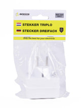Steckdosenadapter 3-fach weiss