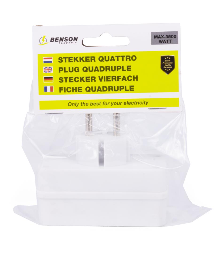Steckdosenadapter 4-fach