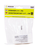 Steckdosenadapter 2-fach + SK (vertikal)