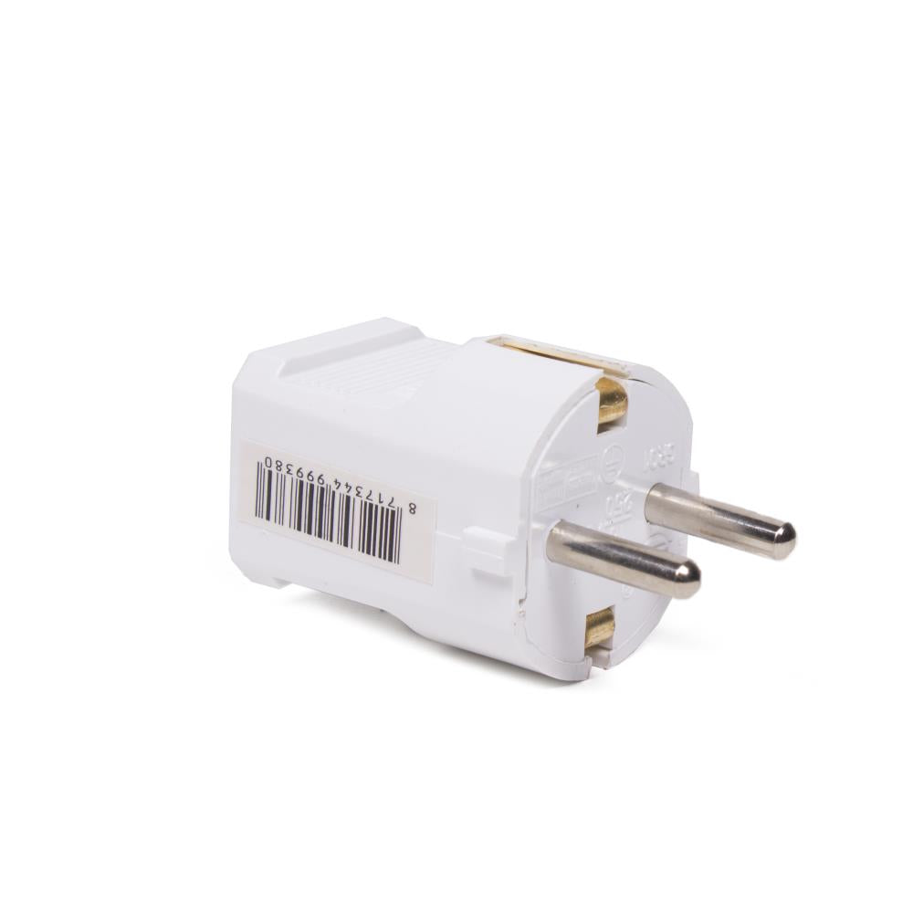 Schutzkontakt-Stecker SK weiss
