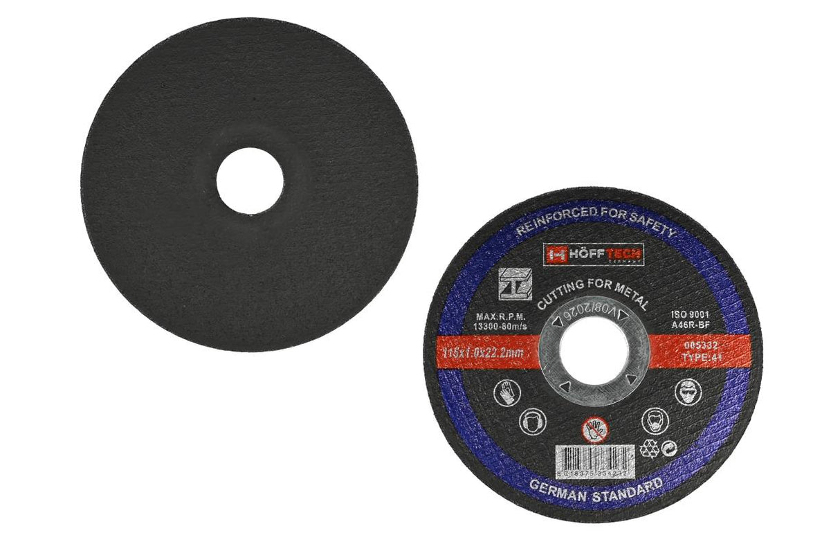 Cutting disc metal ø115 x 1.0 mm