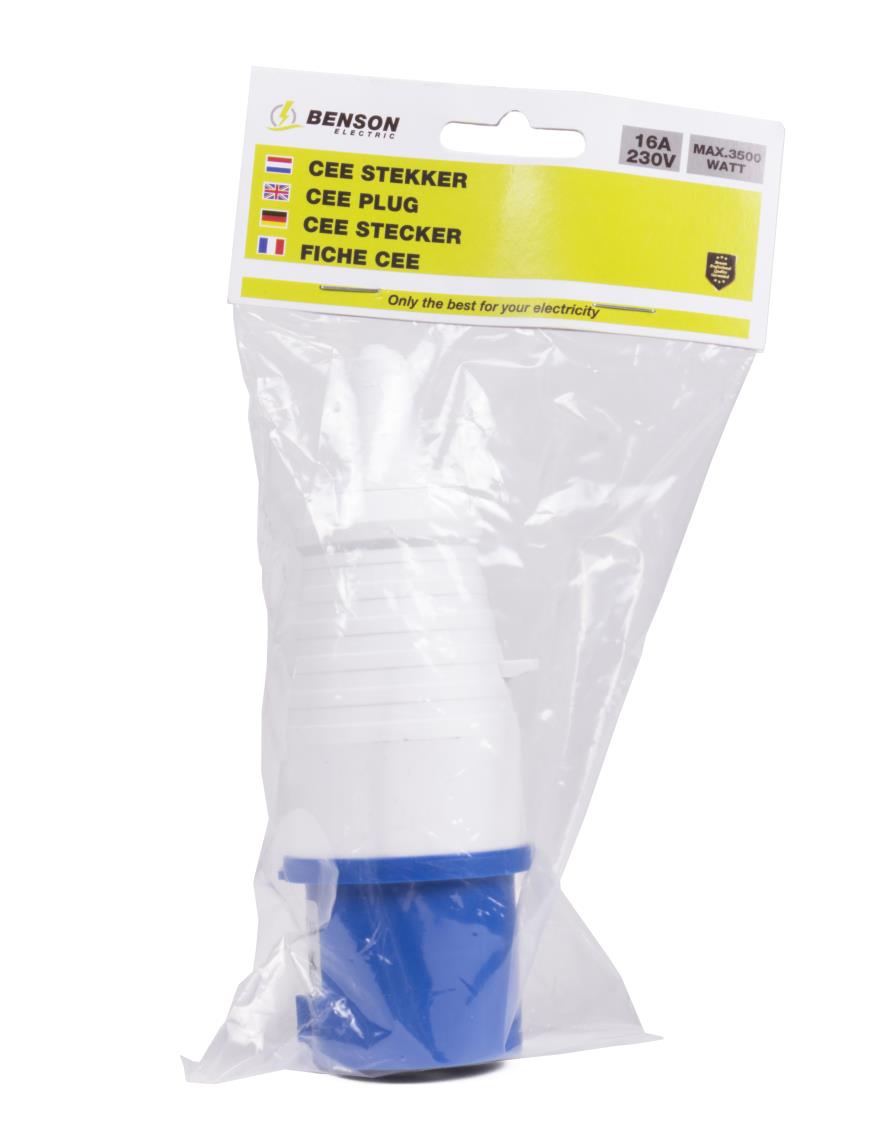 CEE stekker blauw