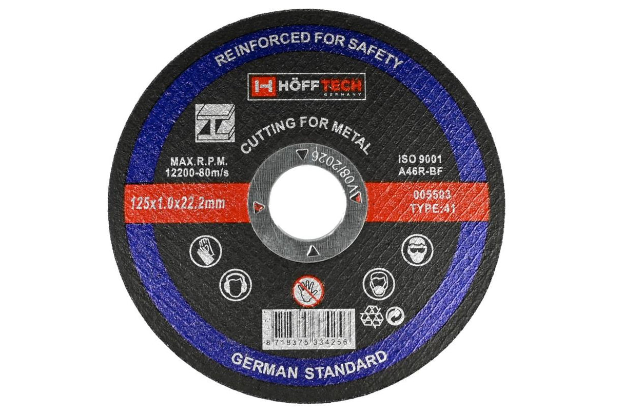 Cutting disc metal ø125 x 1.0 mm