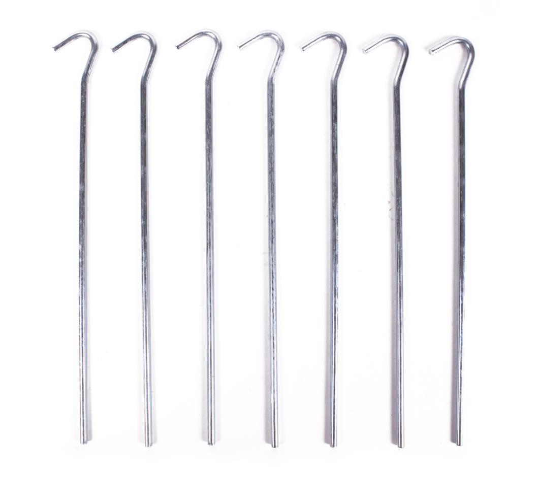 Tent pegs curved hook 7 pcs