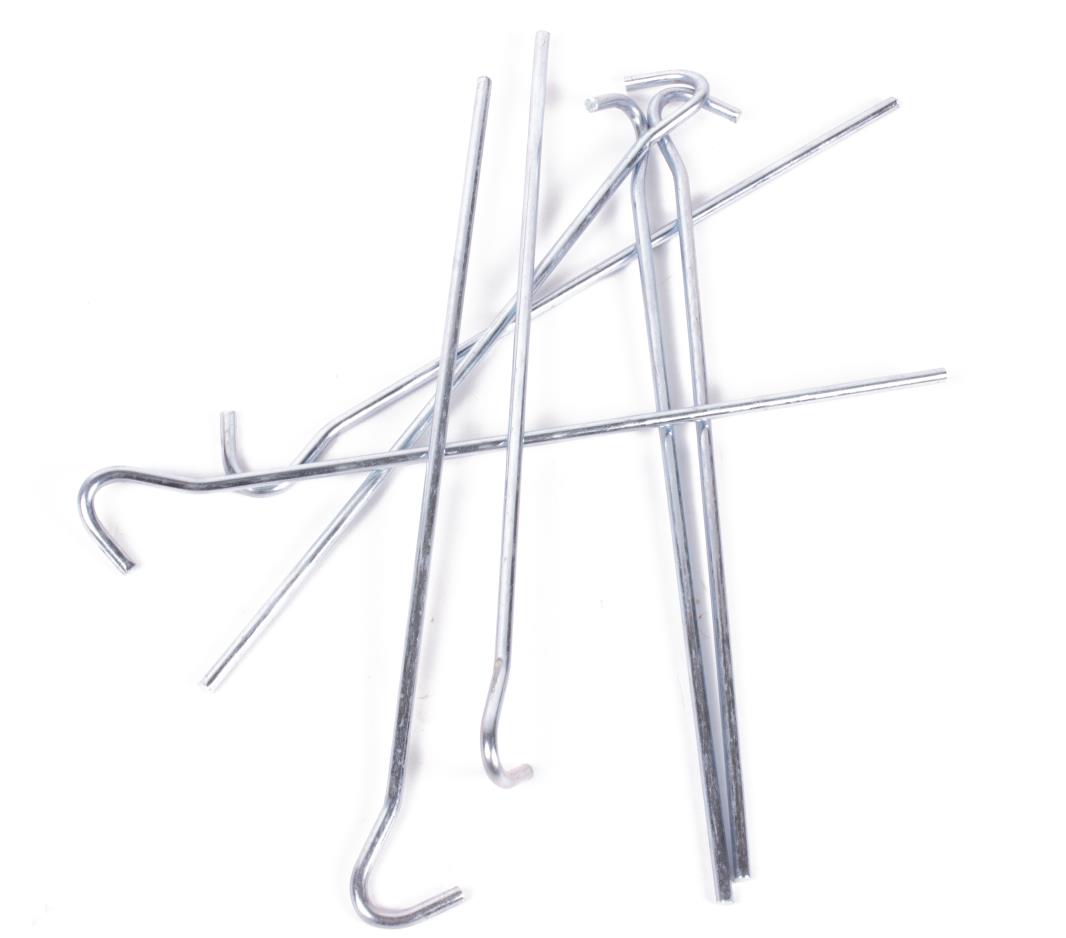 Tent pegs curved hook 7 pcs