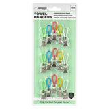 Pinces attache-torchon jaune/rouge/vert 15 pcs