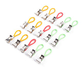 Towel hangers yellow/red/green 15 pcs