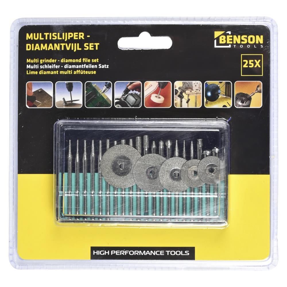 Multifunktionswerkzeug Schleifer Diamant-Feilen-Set 25-tlg