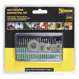Multifunktionswerkzeug Schleifer Diamant-Feilen-Set 25-tlg