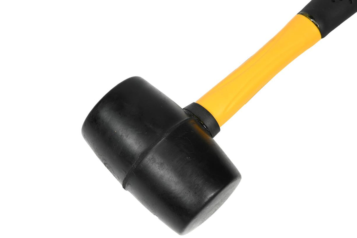 Gummihammer ø50 mm 700 gr rund Faserstiel