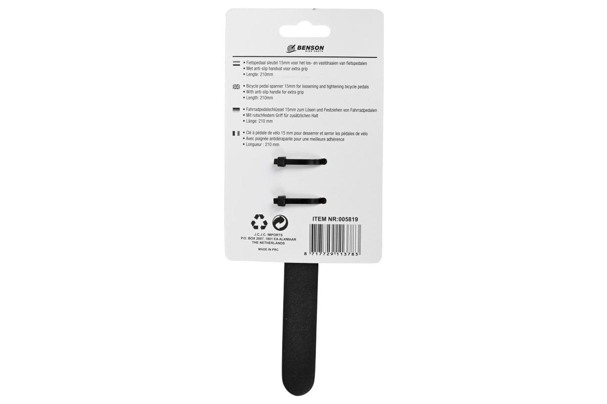 Bicycle pedal spanner 15 mm