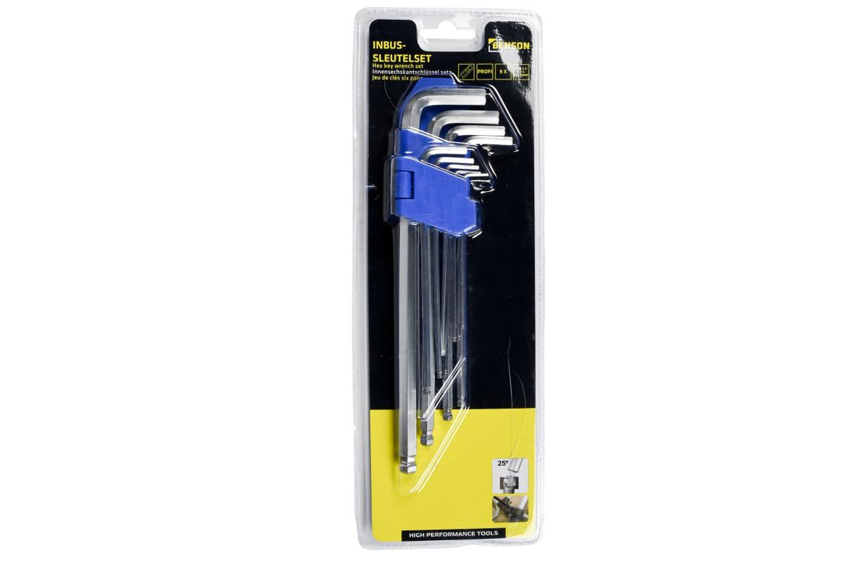 Hex key wrench set 9 pcs profi