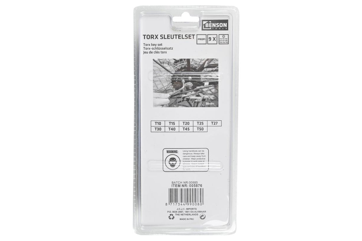 Torx wrench set 9 pcs profi