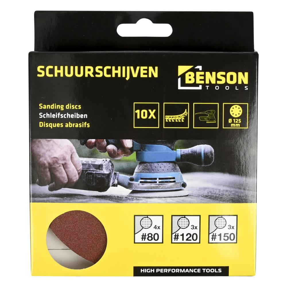 Halfschleifscheiben 10-tlg rund