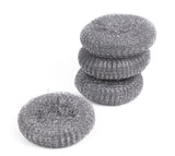 Éponge de laine 4 pcs d' acier grande