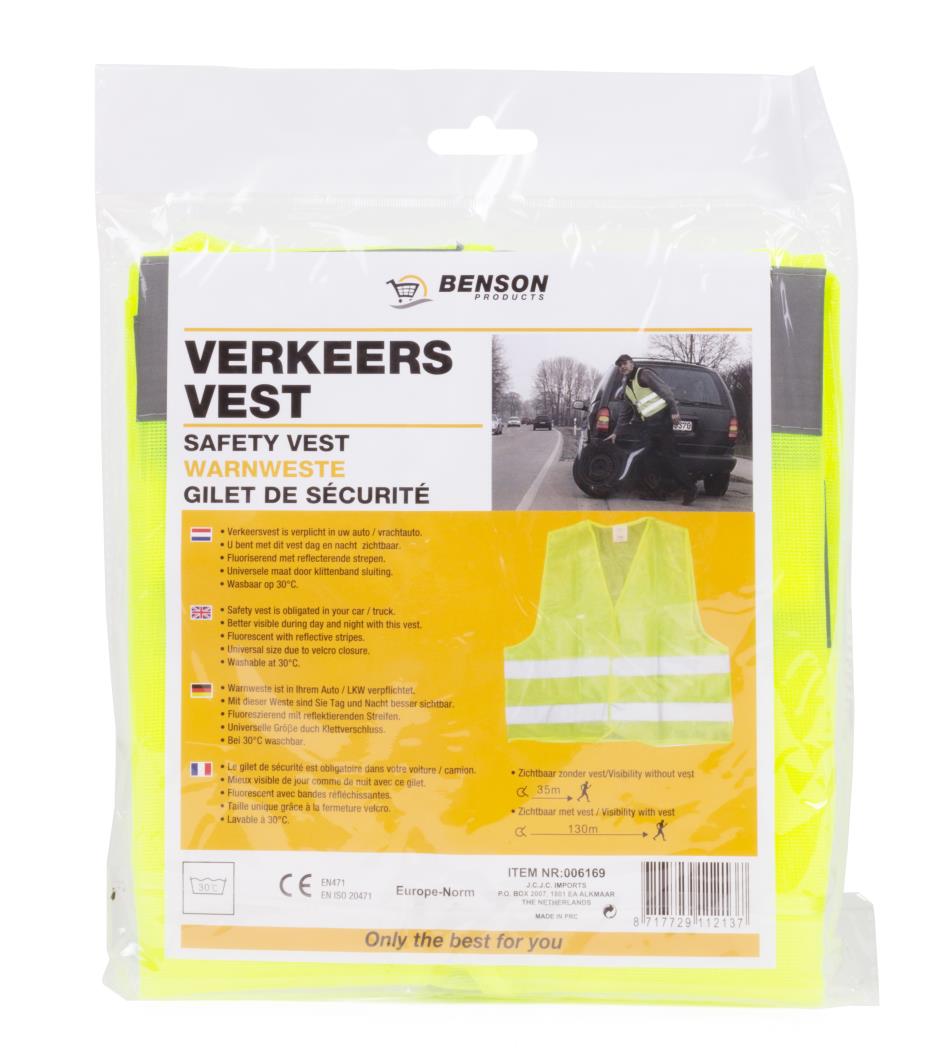 Warnweste gelb EN471 + EN ISO 20471