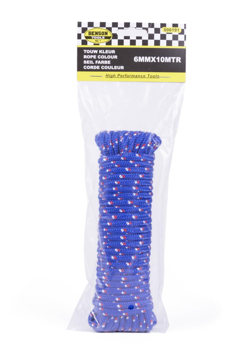 Rope 6 mm x 10 m color mix