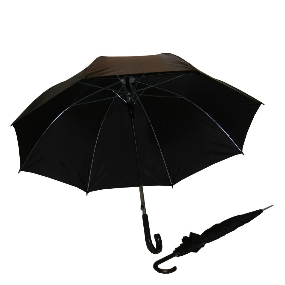 Umbrella ø100 cm 8 strips black