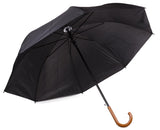 Umbrella ø125 cm 8 strips black