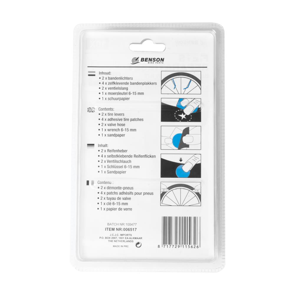 Kit réparation vélo 10 pcs