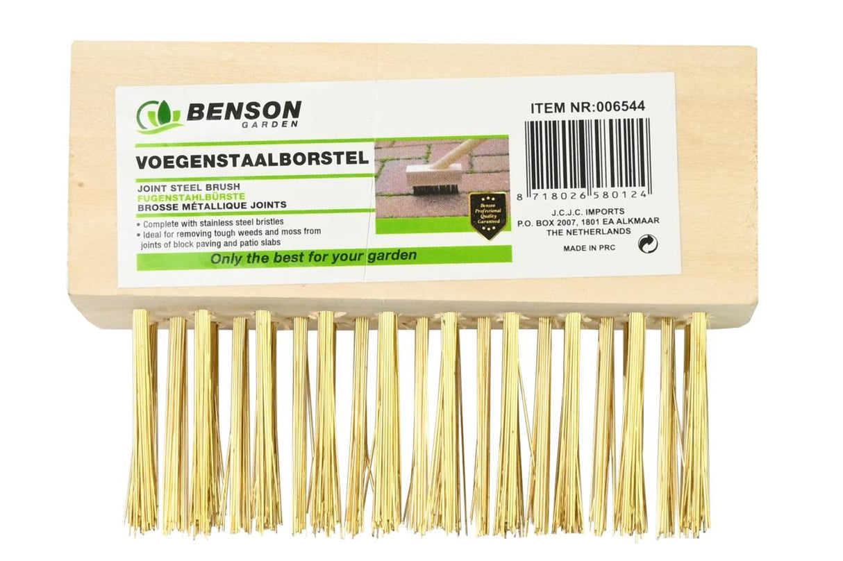Brosse métallique joints bois