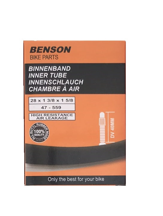 Binnenband 28 x 1 3/8 x 1 5/8 butyl