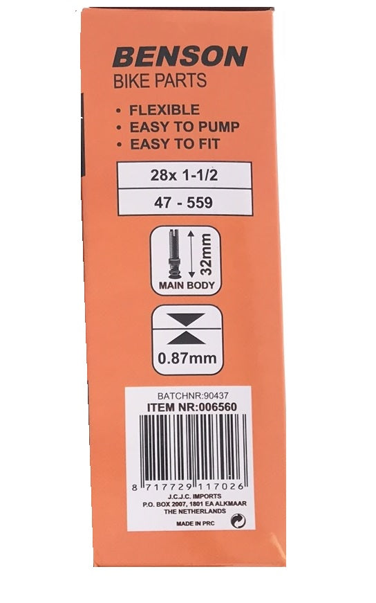 Inner tube 28 x 1 1/2 rubber