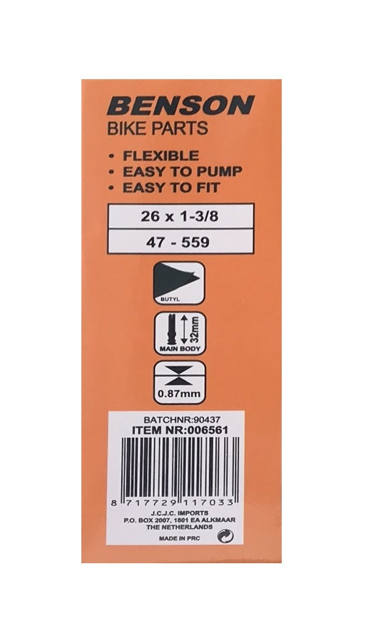 Chambre à air 26 x 1 3/8 butyl