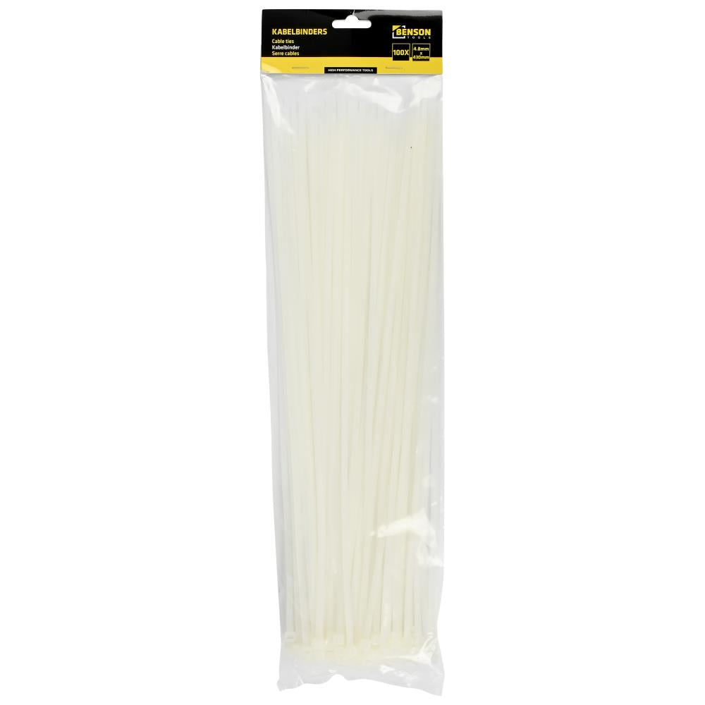 Tie ribs 4.8 x 430 mm 100 dlg wit