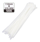 Cable ties 7.8 x 370 mm 50 pcs white