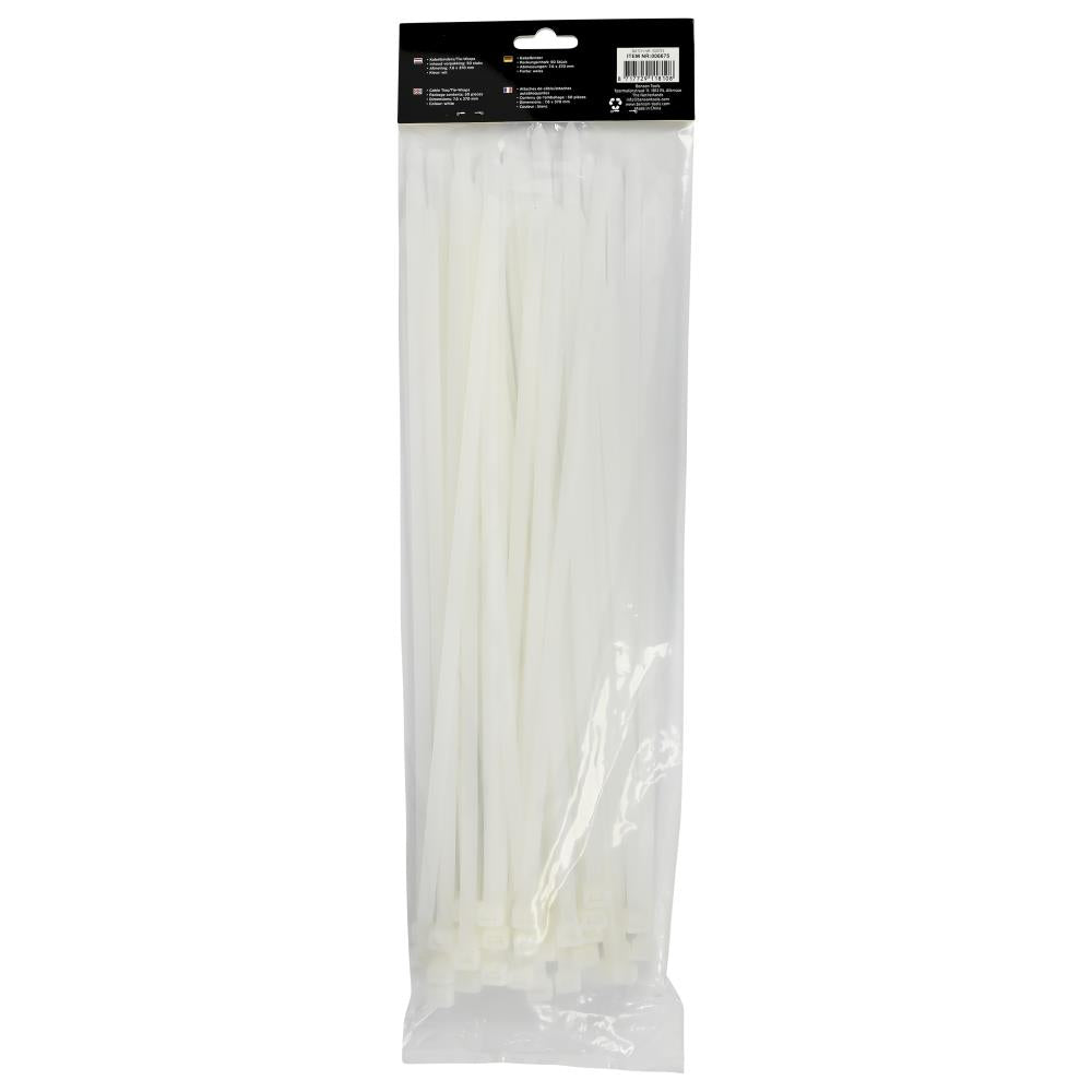 Cable ties 7.8 x 370 mm 50 pcs white
