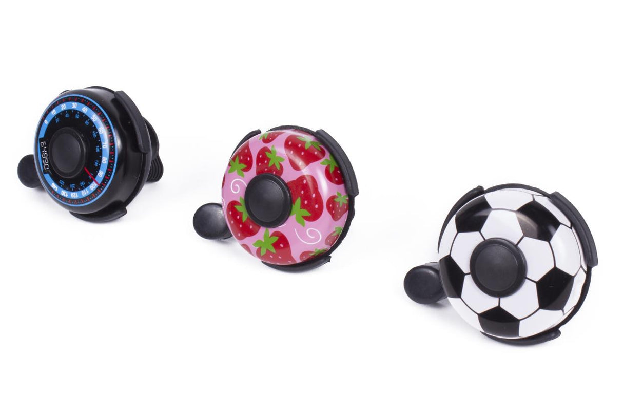 Bicycle bell 52 mm aluminium print mix