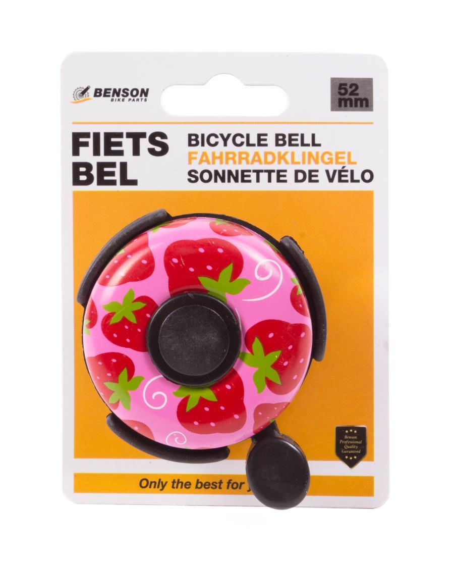 Bicycle bell 52 mm aluminium print mix