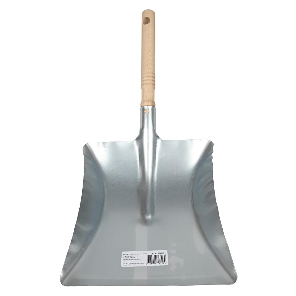 Stofblik verzinkt + houten steel