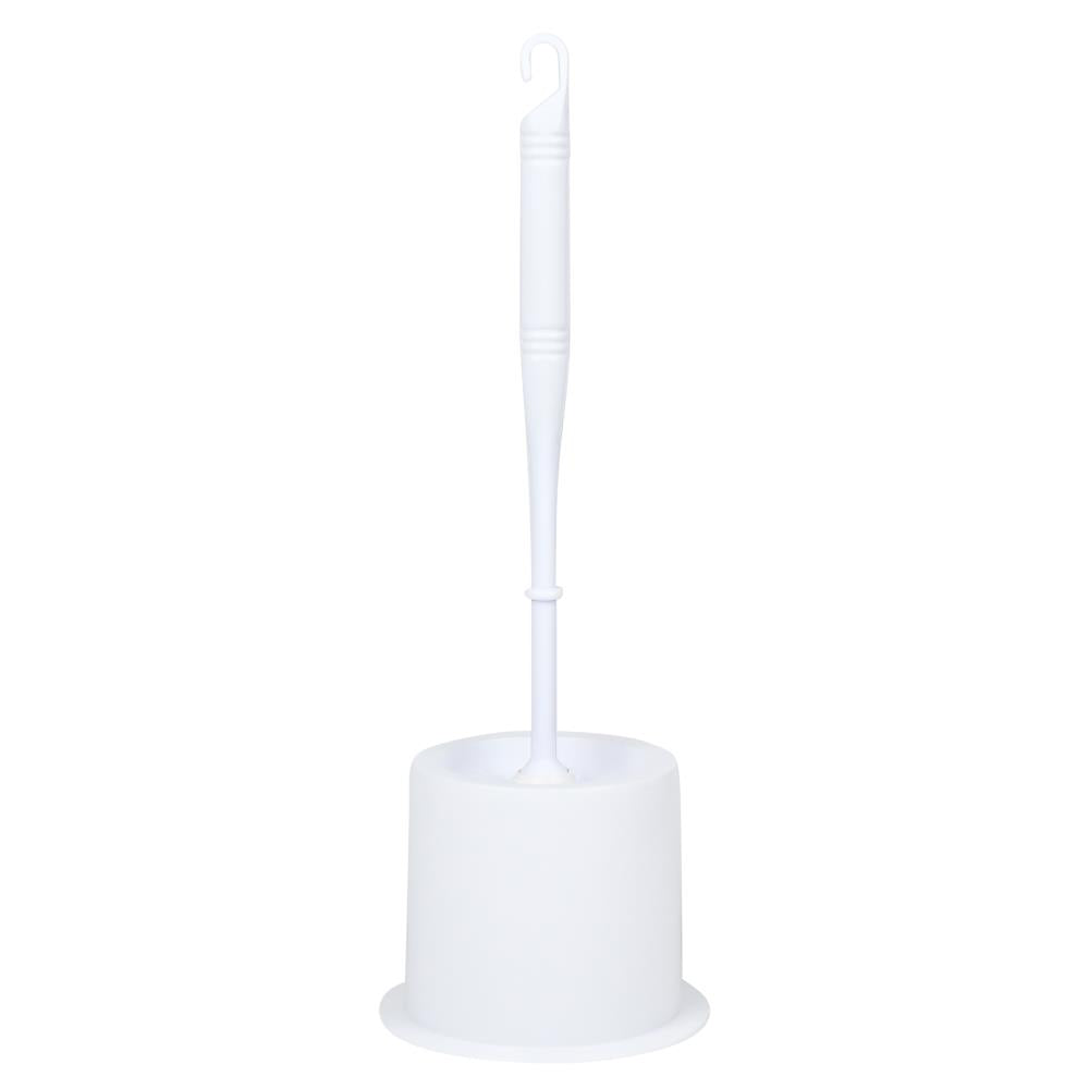 Brosse wc + support blanc basique