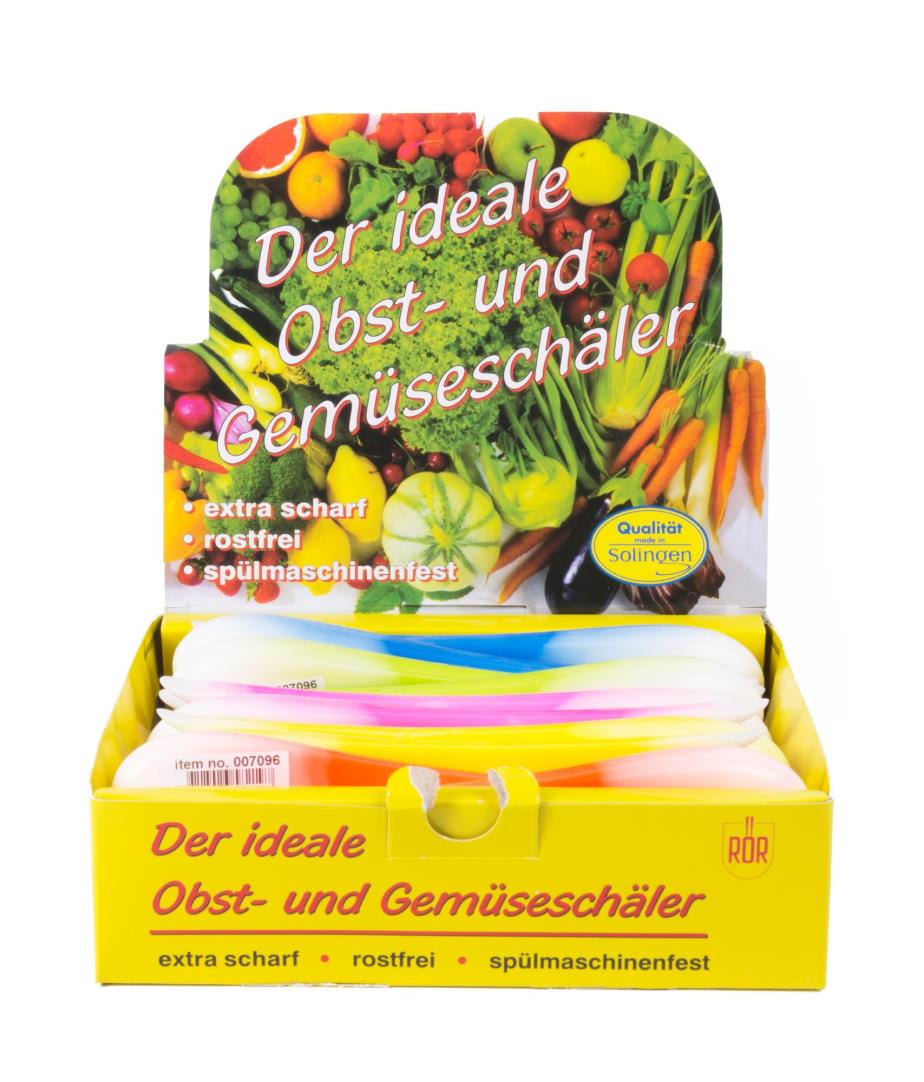 Solingen Sparschäler Kunststoff Display