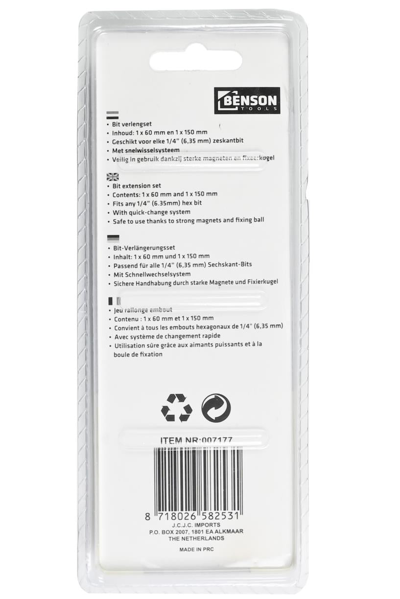 Bit verlengset 2 dlg quick release