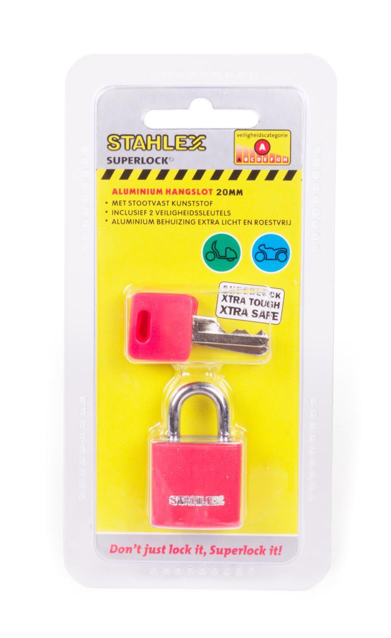 Padlock aluminium 20 mm mix