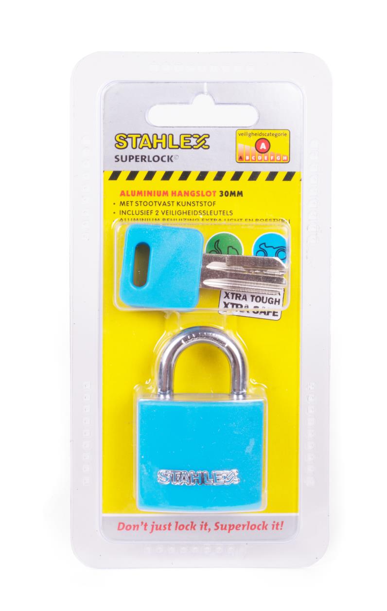 Padlock aluminium 30 mm mix