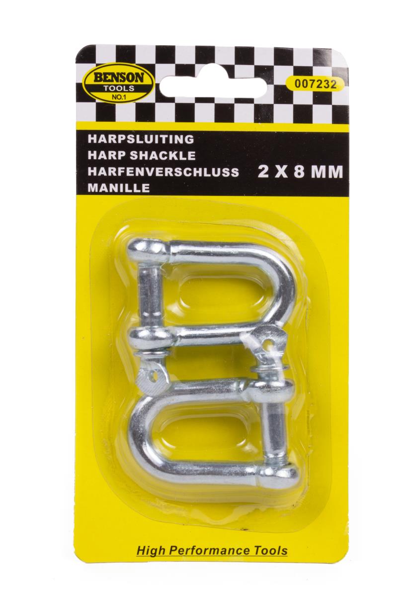 Manille droite 8 mm 2 pcs