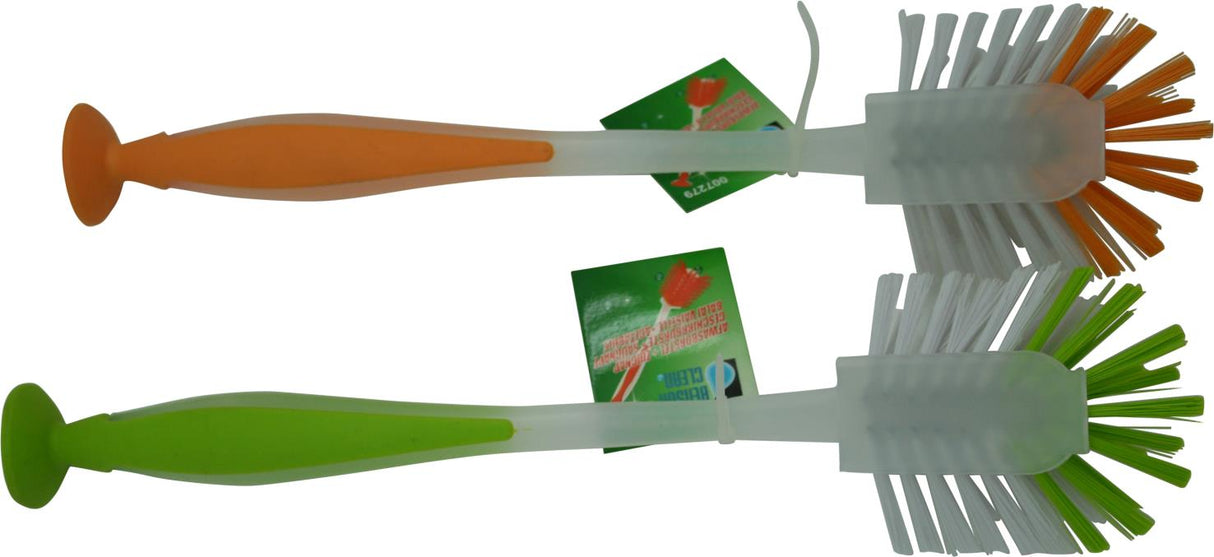 Brosse à vaisselle ventouse /transparente